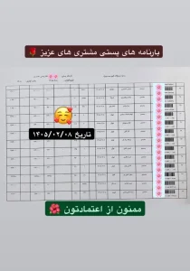 رسید سفارشات