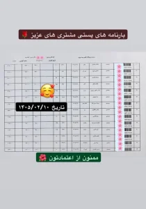 رسید سفارشات