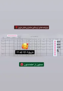 رسید سفارشات