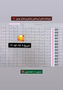 رسید سفارشات