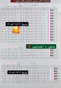 رسید سفارشات