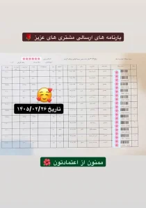 رسید سفارشات