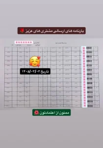 رسید سفارشات