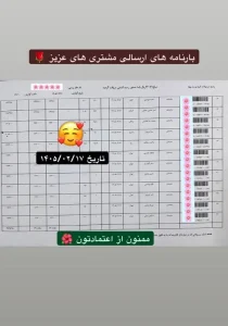 رسید سفارشات