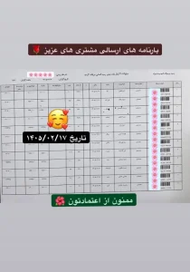 رسید سفارشات