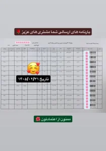 رسید سفارشات