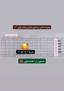 رسید سفارشات