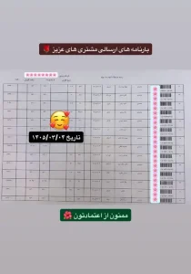 رسید سفارشات