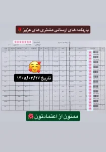 رسید سفارشات تهران اسلیمینگ