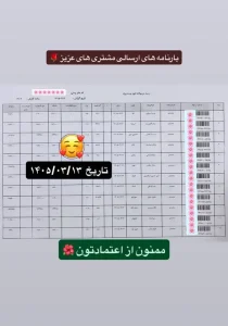 رسید سفارشات تهران اسلیمینگ