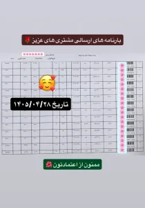 رسید سفارشات تهران اسلیمینگ