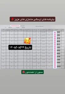 رسید سفارشات تهران اسلیمینگ